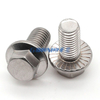 304 Stainless Steel Flange Outer Hexagonal Bolt / Serrated Anti Slip Hexagonal Flange Screw M5 M6 M8 M10 M12
