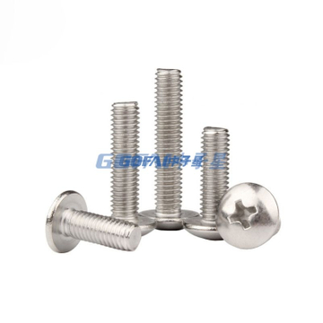 Nickel Plated Large Flat Head Screw Cross Machine Screw/Bowl Cut Screw/Half Round Head Bolt M3/M4/M5