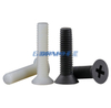304 Stainless Steel Countersunk Head Cross Shaped Screw /Furniture Handle Screw/Black White Plastic Screw