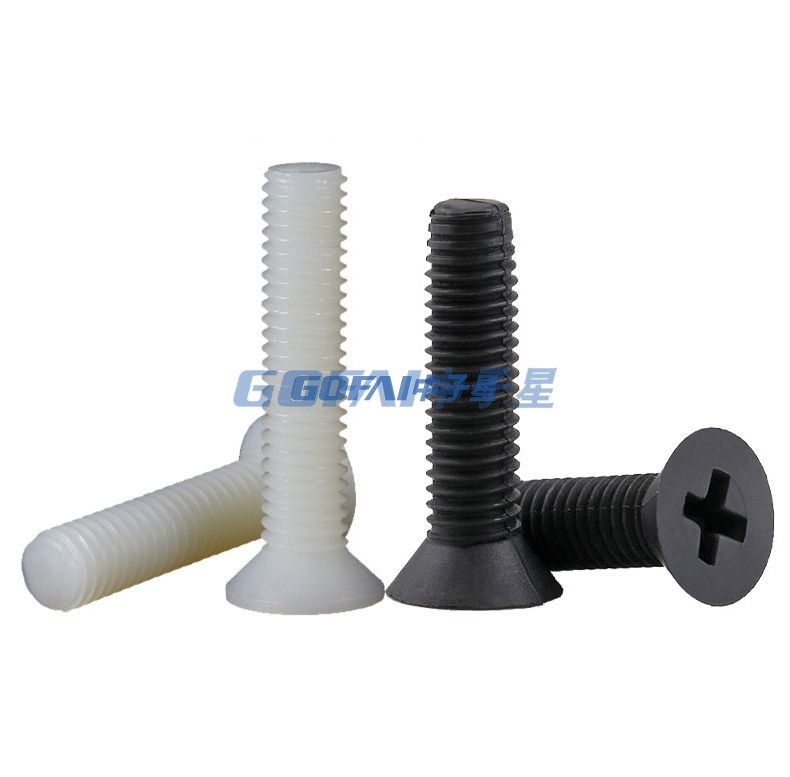 304 Stainless Steel Countersunk Head Cross Shaped Screw /Furniture Handle Screw/Black White Plastic Screw