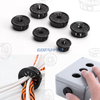 Nylon Wire Hole Plugs for Furniture Cabinet Panel / Snap in Locking Hole Tube Cap Insert End Cap