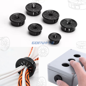 Nylon Wire Hole Plugs for Furniture Cabinet Panel / Snap in Locking Hole Tube Cap Insert End Cap