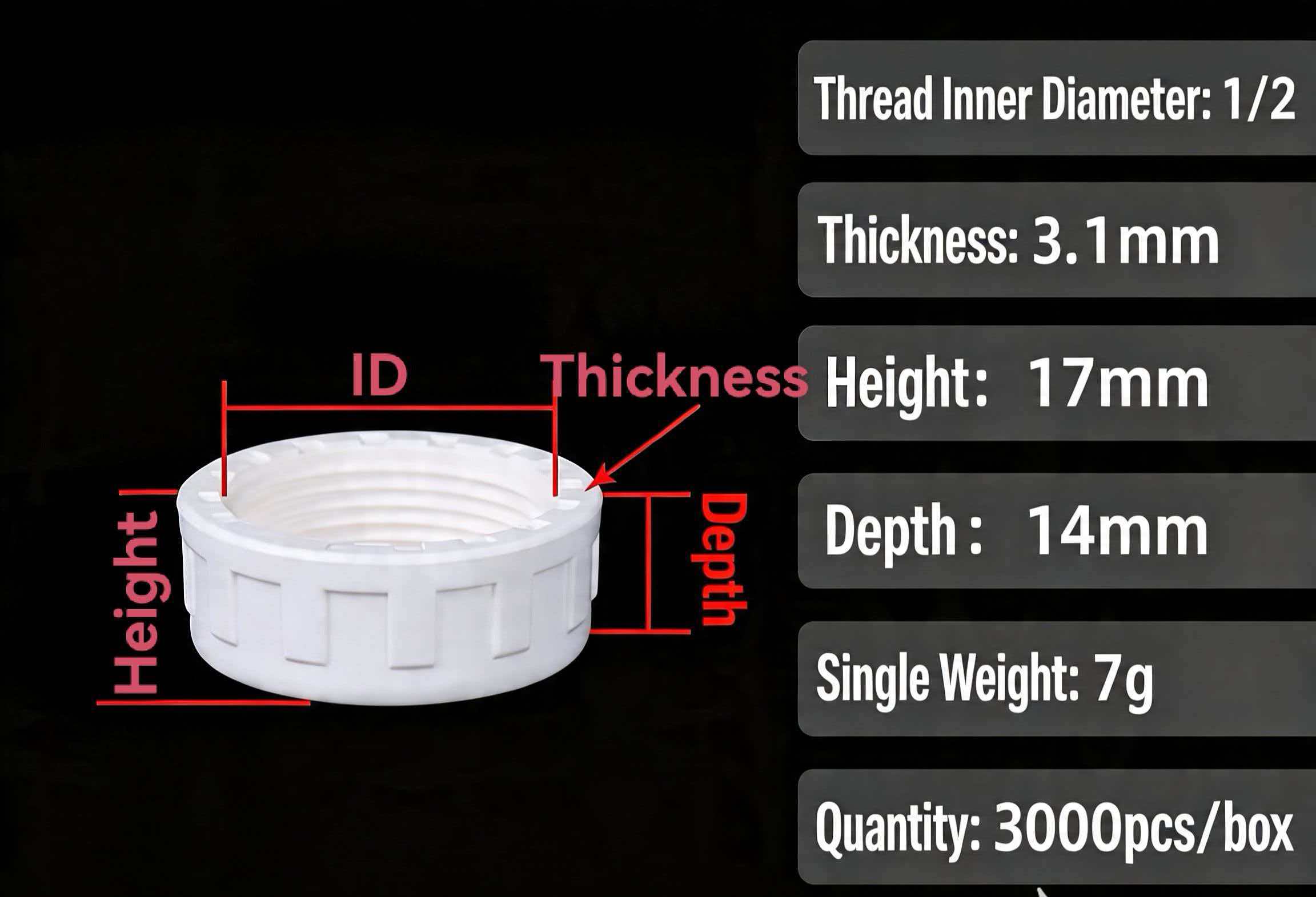 PVC Female Threaded Pipe Cap