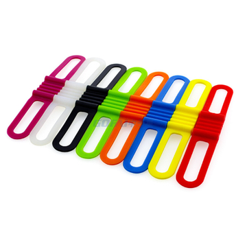 Mountain Bike Silicone Gel Strap Lamp Holder Bandage 
