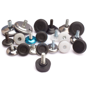 Furniture Table Plastic Base Thread Stem Adjustable Leveling Feet