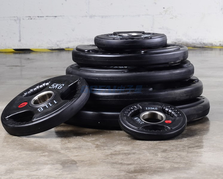25LB/35LB/45LB/55LB Colour Coded Olympic Rubber Bumper Weights Plates For Barbell