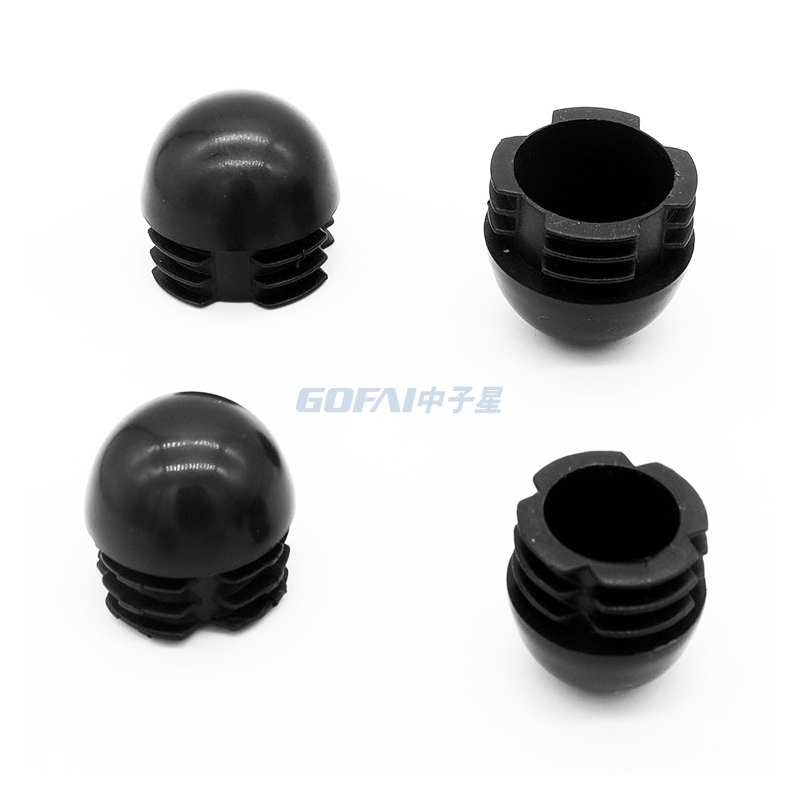 Dome round plastic tube plug (42)
