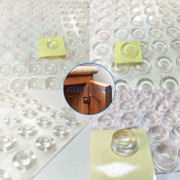 Heat Resistant Transparent Self-Adhesive Rubber Protector Feet Small Clear Non Slip Silicone Bumpers Door Foot Pad