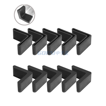 Furniture L Shape Angle Iron Rubber Feet Leg Cap