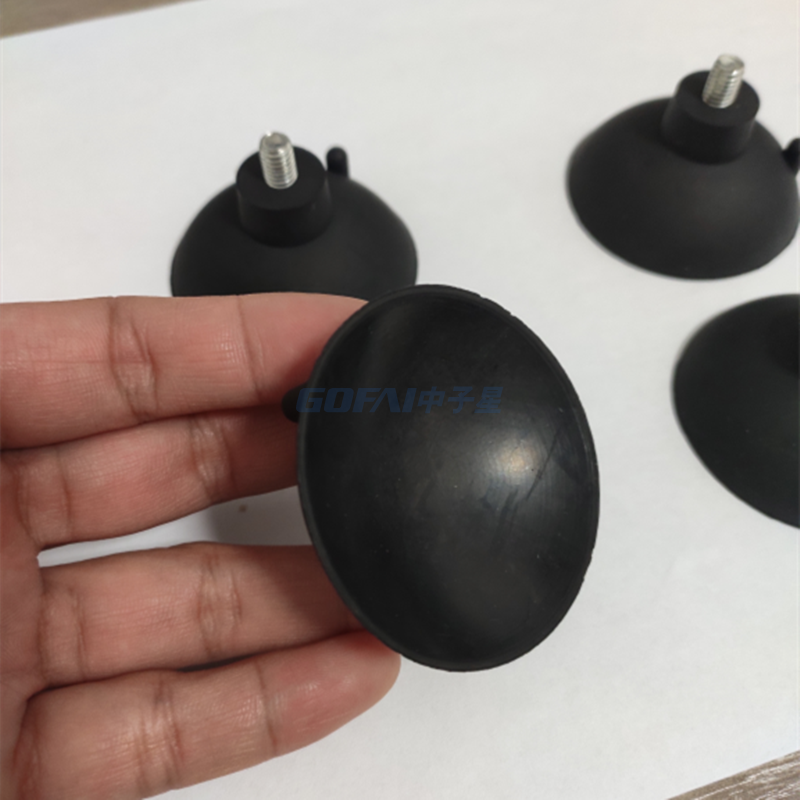 50A Natural Rubber/ Nitrile Rubber 80mm Spherical Handle Rubber Suction Cup