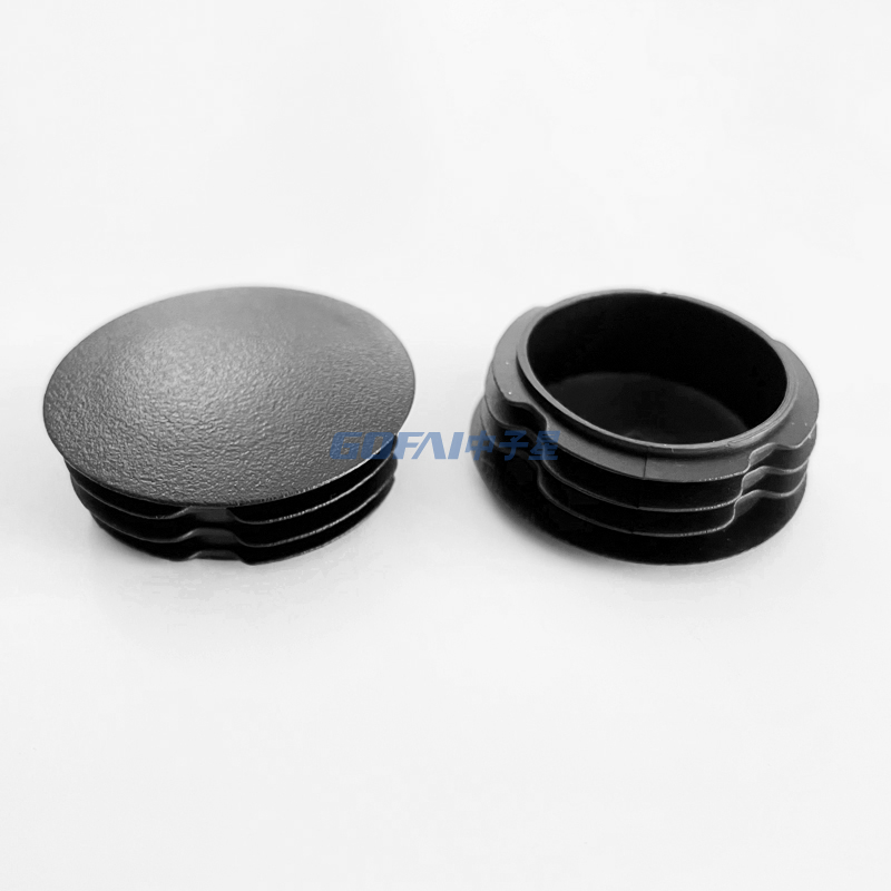 High quality 25mm 32mm 38mm 10mm-60mm Round Plastic Insert End cap for Stainless Steel Tube Plastic Pipe Plug
