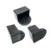 Fitness Equipment Accessories 50*70 PVC Foot Cap with Nail / 50*80 Plastic Anti-slip Protector End Cap