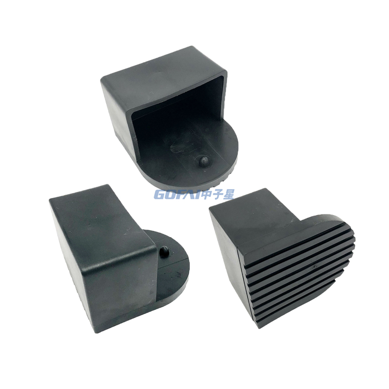 Fitness Equipment Accessories 50*70 PVC Foot Cap with Nail / 50*80 Plastic Anti-slip Protector End Cap