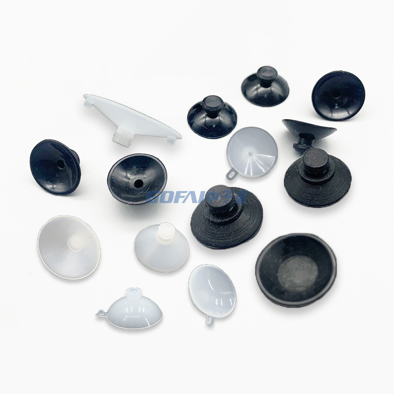 Silicone Suction Cup for Glass Smooth plane/ Clear PVC Sucker Silicone Rubber Double Sided Suction Cup