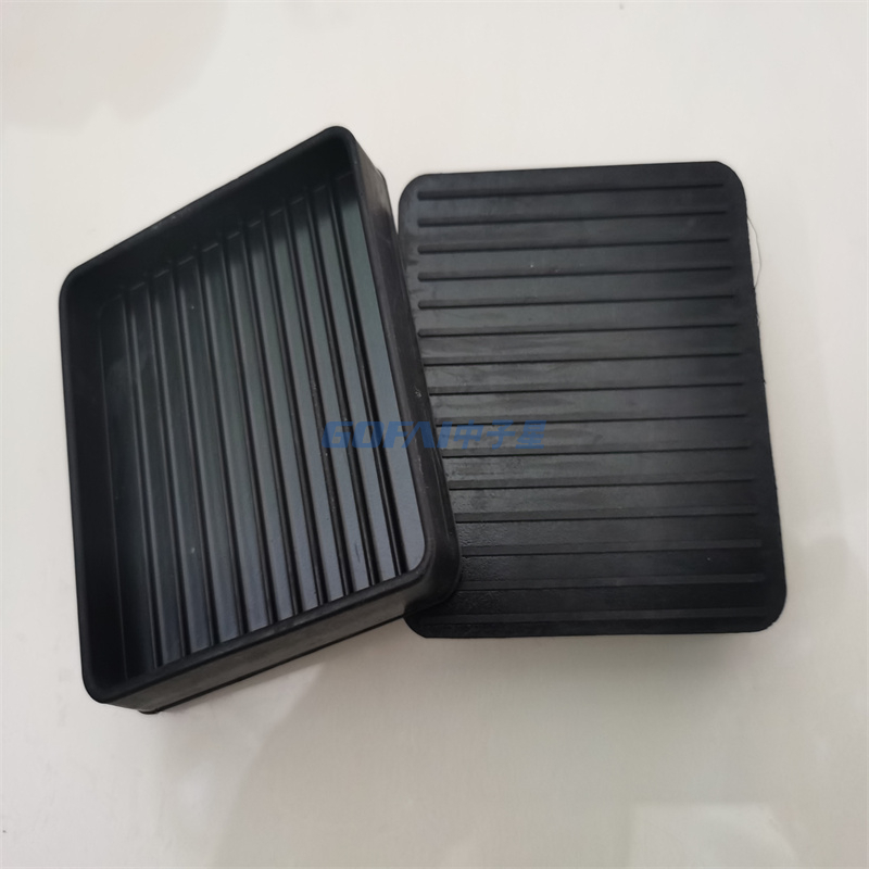 Square Rubber Table And Chair Foot Pads, Anti Slip And Wear-resistant Table Pads, Furniture Feet, Circular Sofa Foot Covers, Furniture Rubber Sleeves Wholesale