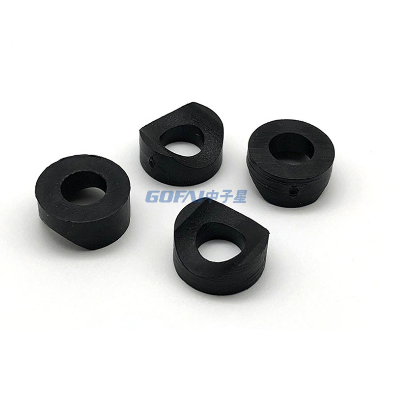 Round Pipe Arch Duckbill Gasket Plastic Furniture Steel Pipe Connector M6 Hole Wheelchair Walker Accessory