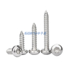 304 stainless steel plum blossom groove screw with column Self-tapping Screws with Cross Round Head and Pointed Tail 