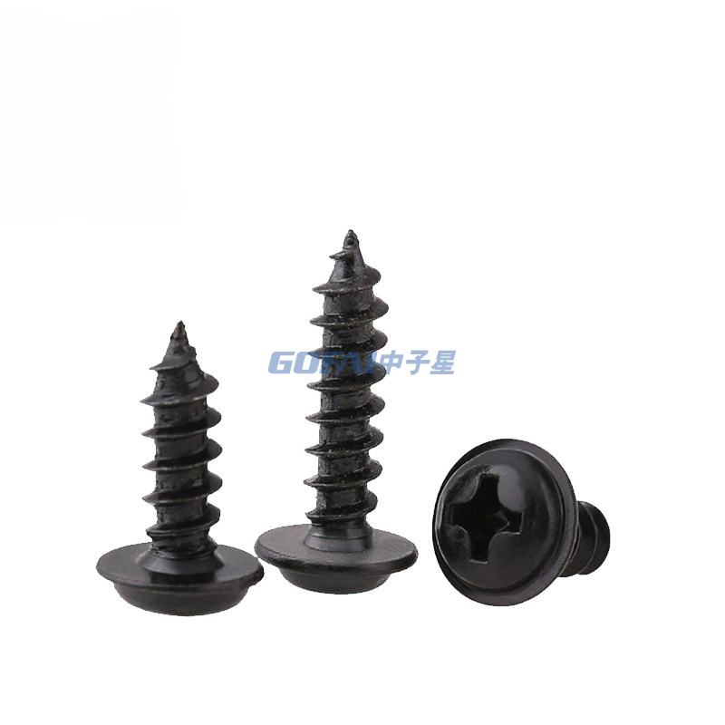 Self-tapping Screws with Cross Round Head Pointed Tail
