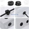 Nylon Wire Hole Plugs for Furniture Cabinet Panel / Snap in Locking Hole Tube Cap Insert End Cap