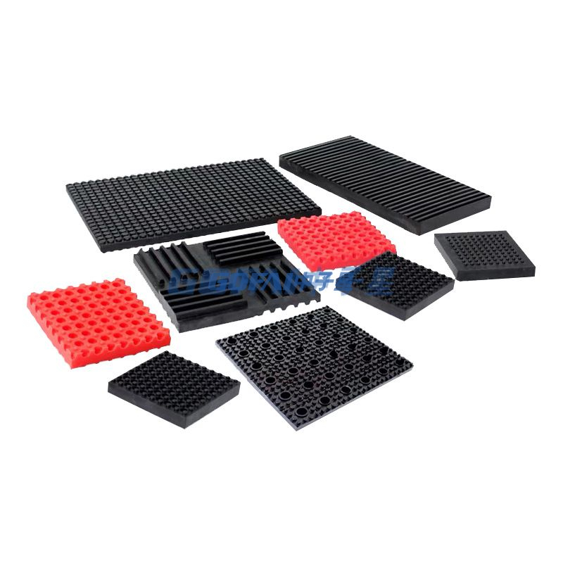 500*500*50 Floating Floor Vibration Insulation Pad High Elastic Rubber Vibration Insulation Pad