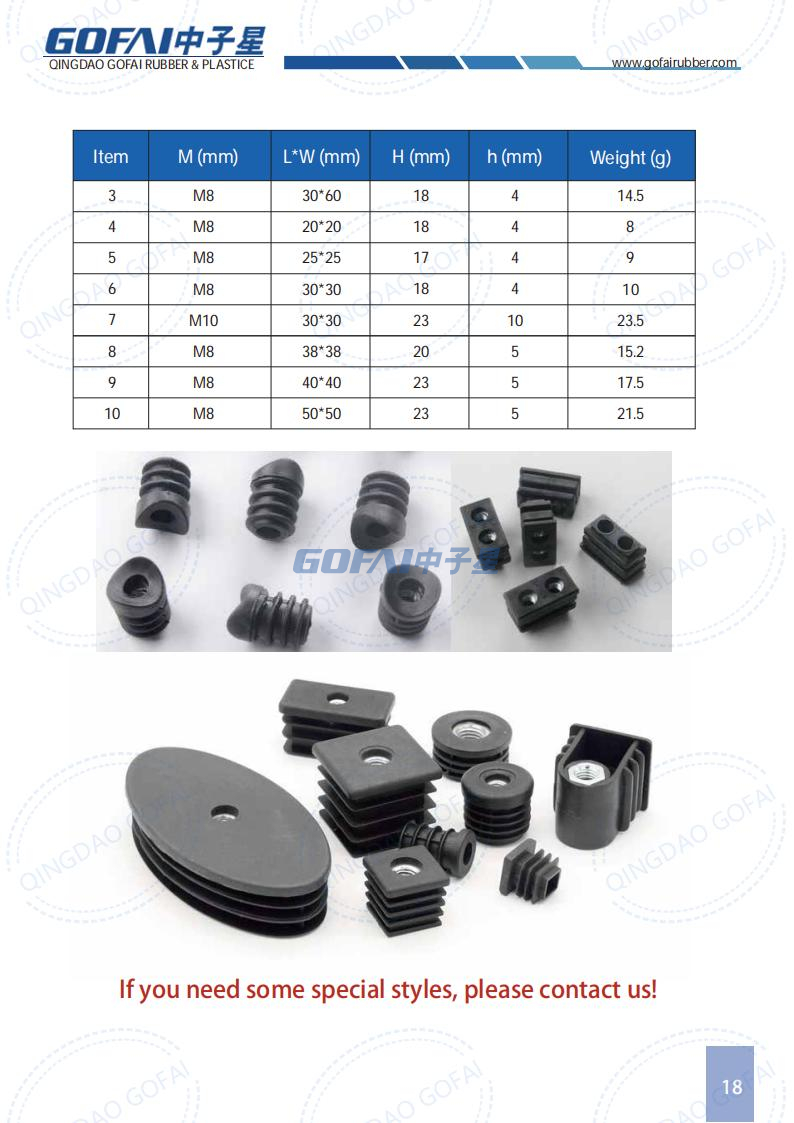 Plastic Insert Plug Pipe Tube End Cover with Thread Nut/ Tube Fitting Stopper Furniture Screw Tube Insert Plugs/ Adjusting The Foot Tube Plug 