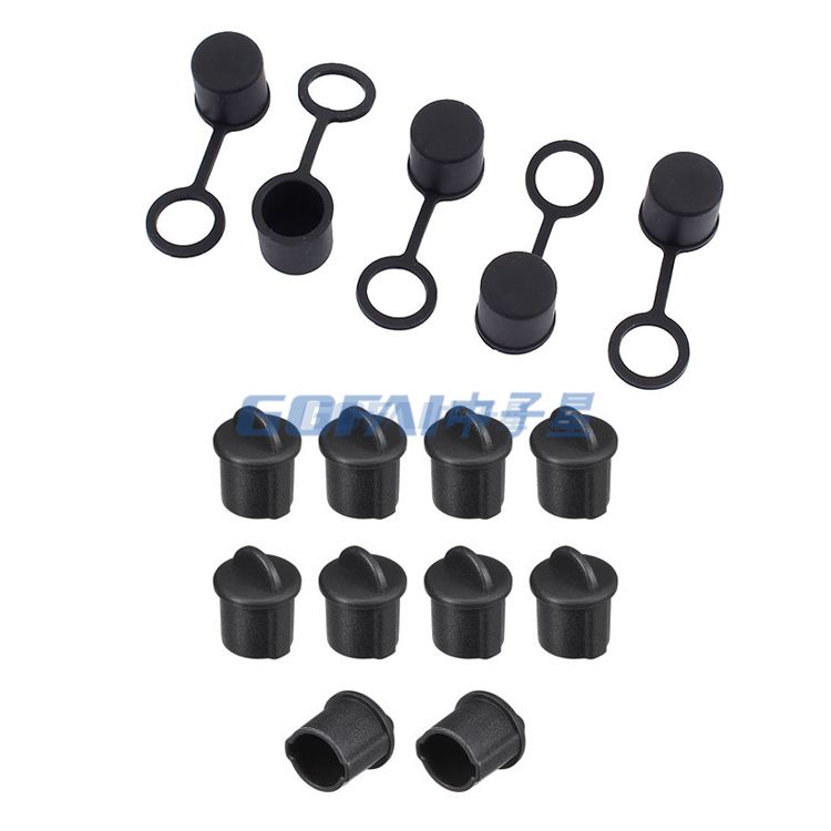 Silicone BNC-B Dust Cap Durable Dust Plug for BNC Female Connector - Protective Cover for CCTV Camera Cable Video RF Head