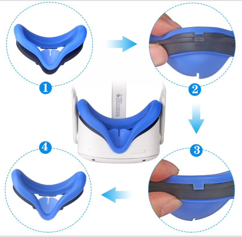 VR Silicone Face Mask Pad