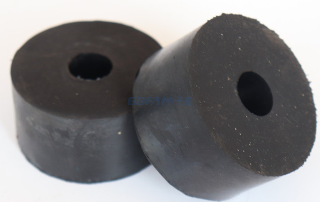 Custom Anti Vibration Cylindrical Rubber Damping Block with Hole