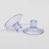 Thransparent PVC Sucker Hanger Rubber Suction Cup With Hole For Furniture Desk Glass