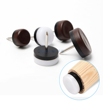 Furniture Plastic Nails on Glide Nylon Slider Pad for Chair Wooden Leg Feet Protector