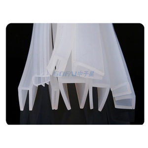 U Shape Silicone Extruded Rubber Edge Sealing Strip