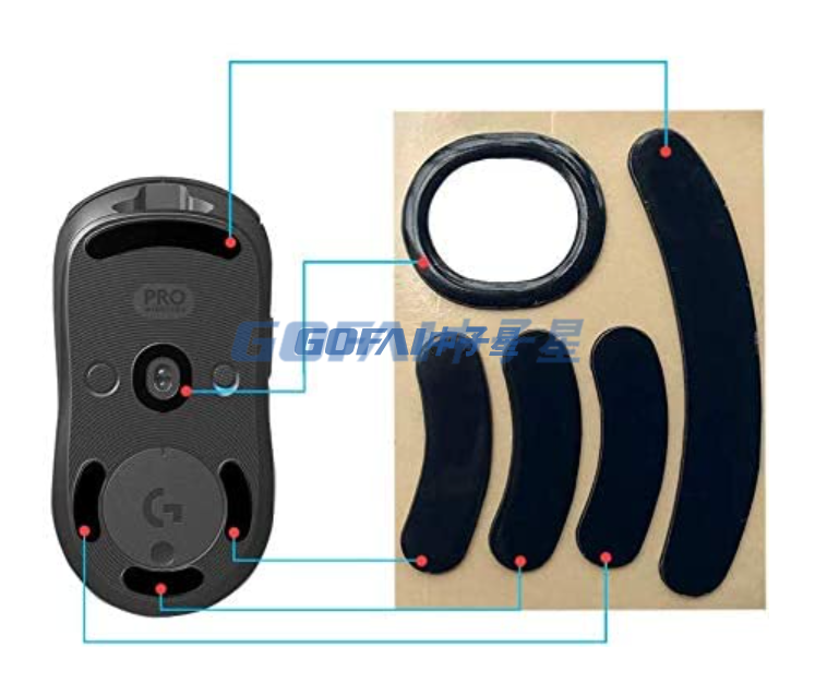  Gaming Mouse Feet Sticker Anti Slip Mouse Pads 