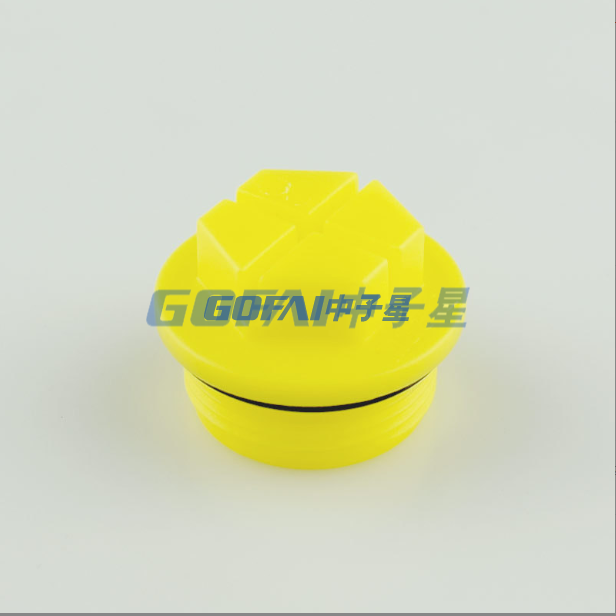 HDPE External Hexagon Cross Threaded Plug with O-Ring