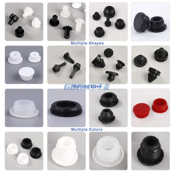 Heat Resistant Flat T-Shaped Silicone Hole Plug Small Anti-Collision Waterproof Rubber Threaded Plugs