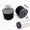 38*M8 Nut Round Plastic Threaded Insert Plug for Furniture Chair Leg Pipe Tube