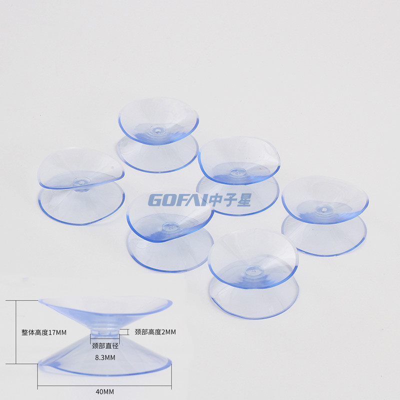 Clear PVC Double Sided Suction Cups 20 25 30 35 40 45mm