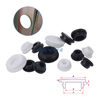 Snap-on Anti Drop Silicone Hole Plug Blanking End Cap with Slot for Pipe Tube