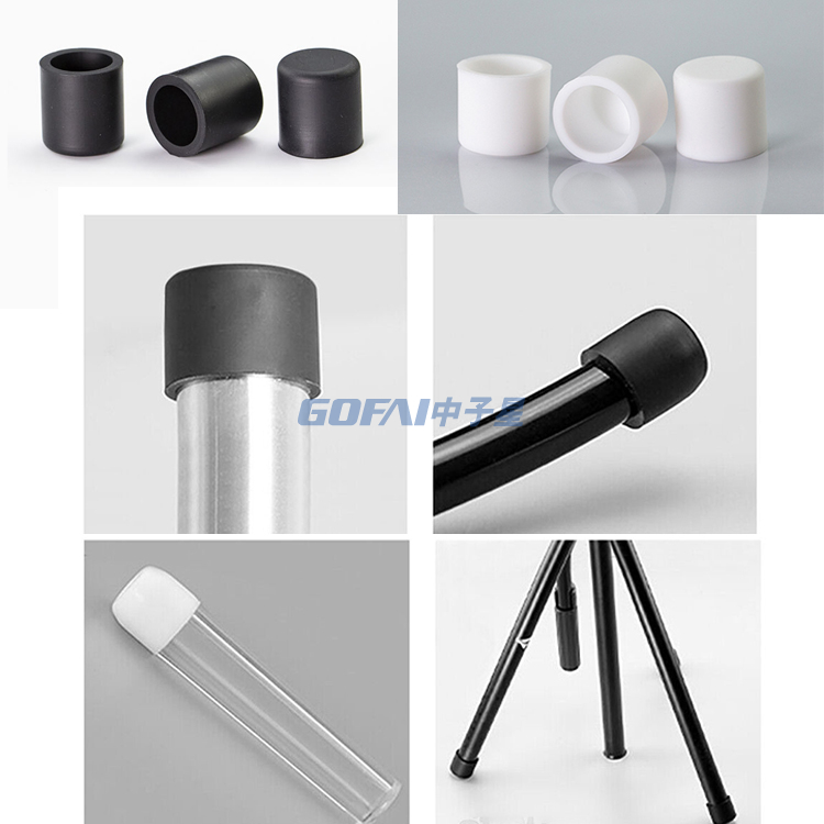 High Temp resistant 3mm~110mm Round Silicone Rubber End Caps For Pipe Tube Blanking Cover
