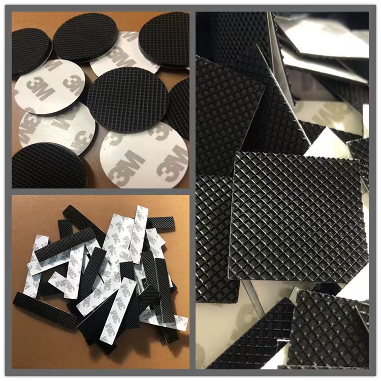 adhesive rubber pad