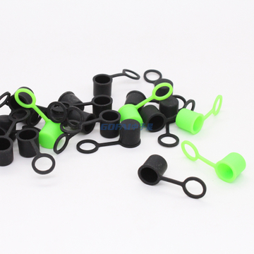 BNC Port Bayonet Nut Connector AV Silicone Dust Plug with Ring for EX1R Video