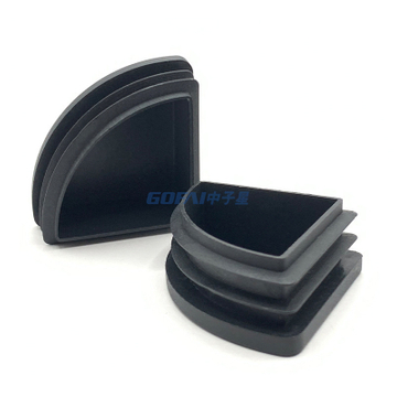 Quarter Round Pipe Plug for Furniture Chair Leg Tube Insert Protect Floor Plastic End Cap