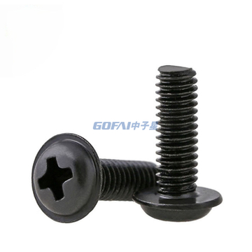 304 Stainless Steel Round Head Cross Shaped Screw with Intermediate Thread/Furniture Handle Screw/Black White Plastic Screw
