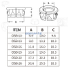 Snap in Locking Nylon Wire Grommet for Furniture Cabinet Panel
