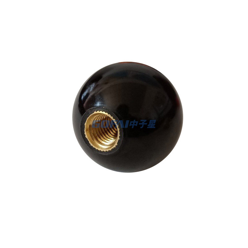 Bakelite Handle Knobs With Copper Thread for Machine Tool / Operating Rod Bakelite Handle Ball Thread Knurling Handle Screw Knob