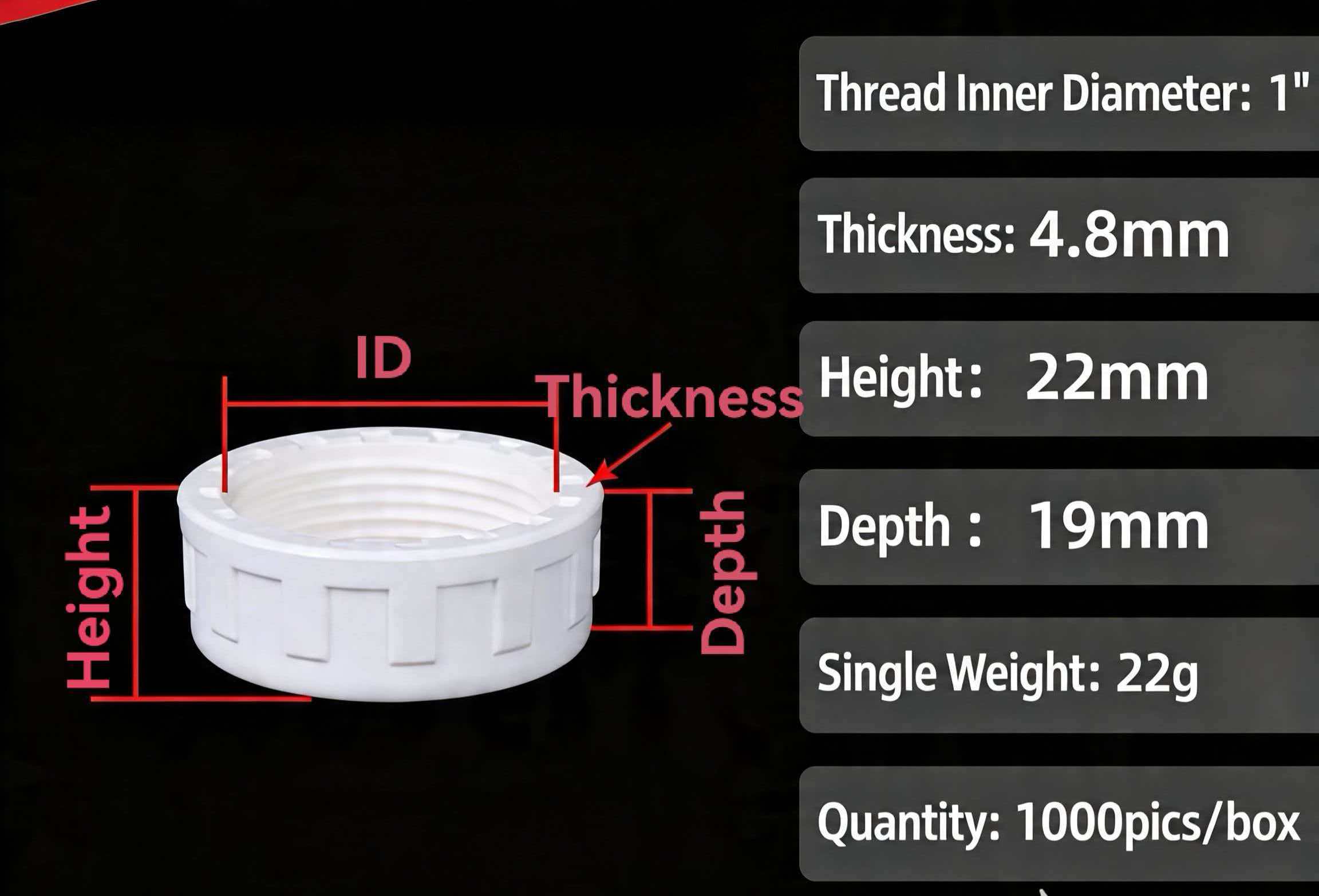 PVC Female Threaded Pipe Cap