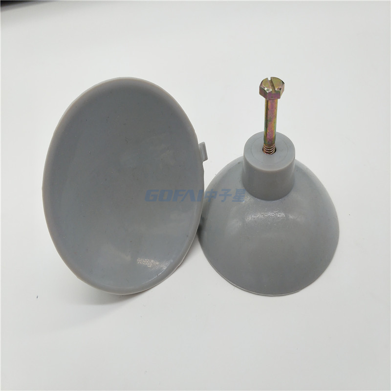 63mm Super Strong Transparent Pvc Clear Window Suction Cup With Mushroom Head