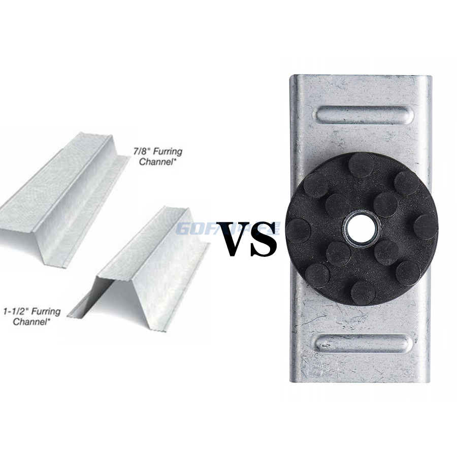Drywall Furring Channel Soundproofing Resilient Sound Isolation Clip