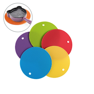 Heat Resistant Pot Holder Silicone Mats Pads Trivet