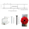 Ceiling grid components Furring Channel silicon rubber resilient sound isolation clip for Drywall and ceiling