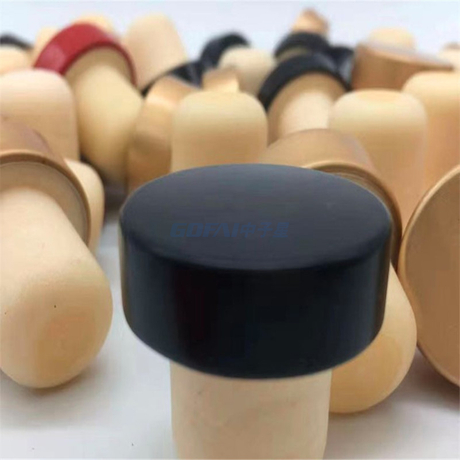 White Tapered Shaped Solid Silicone Stopper for Plug Red Wine Bottle